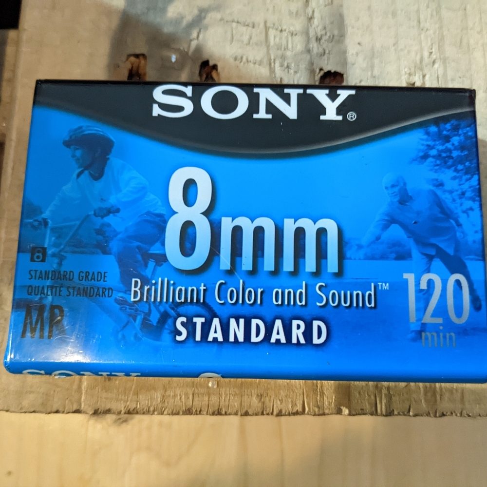 Sealed Vintage Sony 8mm Camcorder Blank Tape_120 min